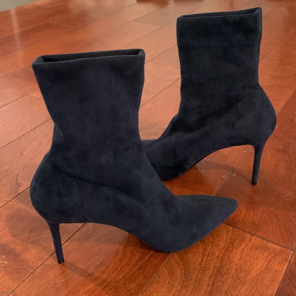 Theory Black Heeled Boots